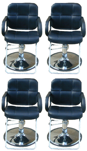 4 BEAUTY SALON BARBER HYDRAULIC STYLING CHAIR EQUIPMENT