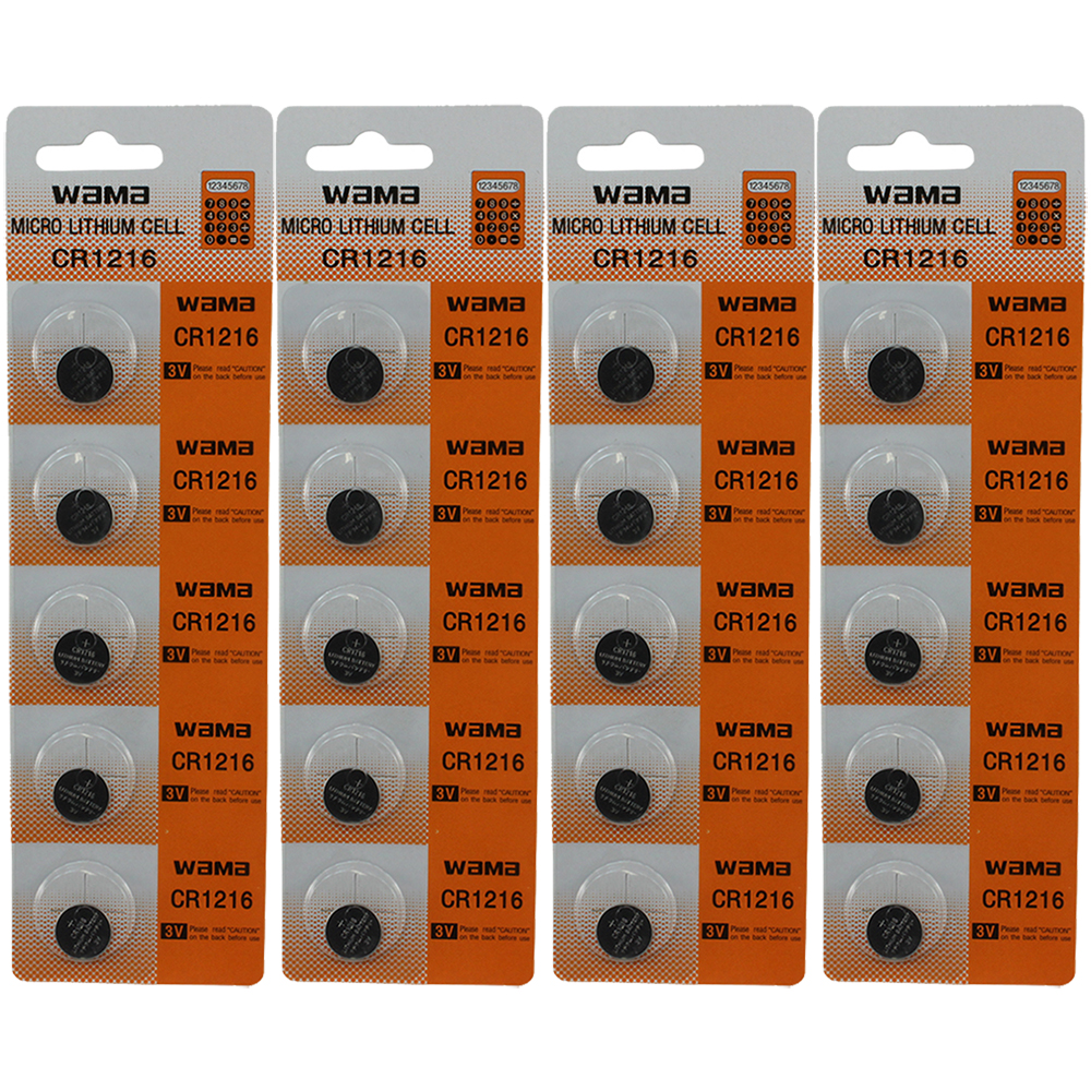 20 Pack CR1216 DL1216 5034LC 280208 LITHIUM BATTERY USA SHIP 2023