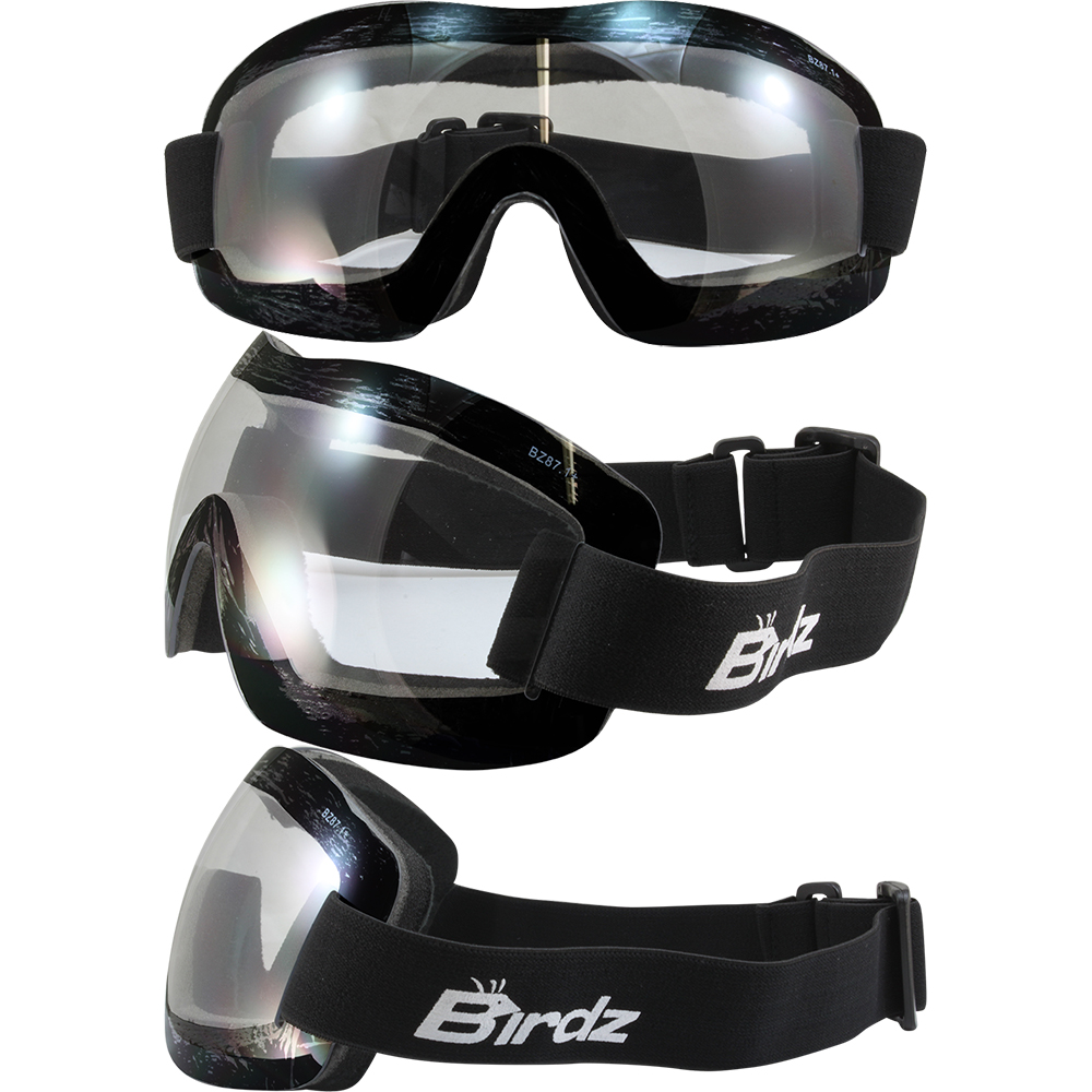 BIRDZ Eyewear STARLING Skydiving Goggles Clear Lens w Pouch Z78.1+ | eBay